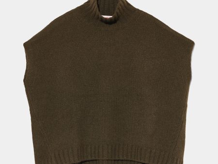 Cashmere Turtleneck Gilet Cheap