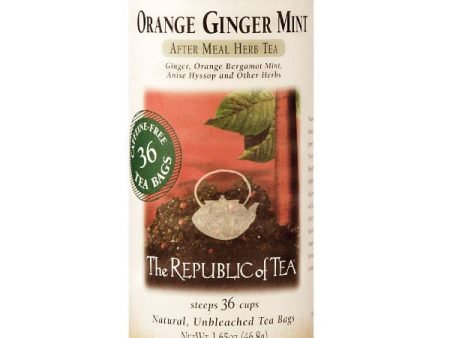 Orange Ginger Mint Herbal Tea Cheap