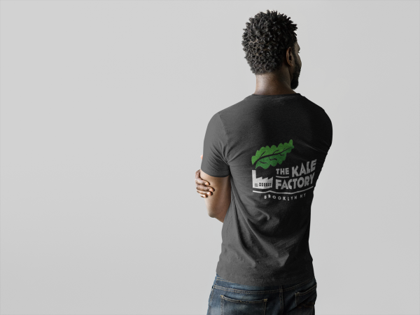 T-Shirt: Kale Factory Classic Logo Two Sided Sale