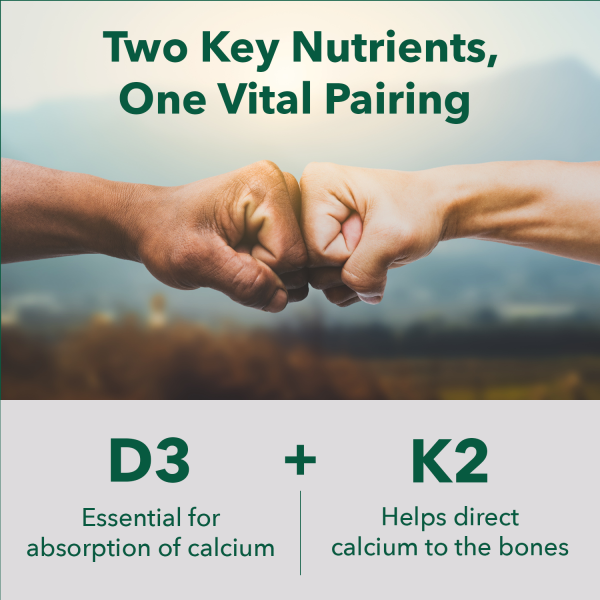 Organic Vegan Vitamin D3 + K2 on Sale