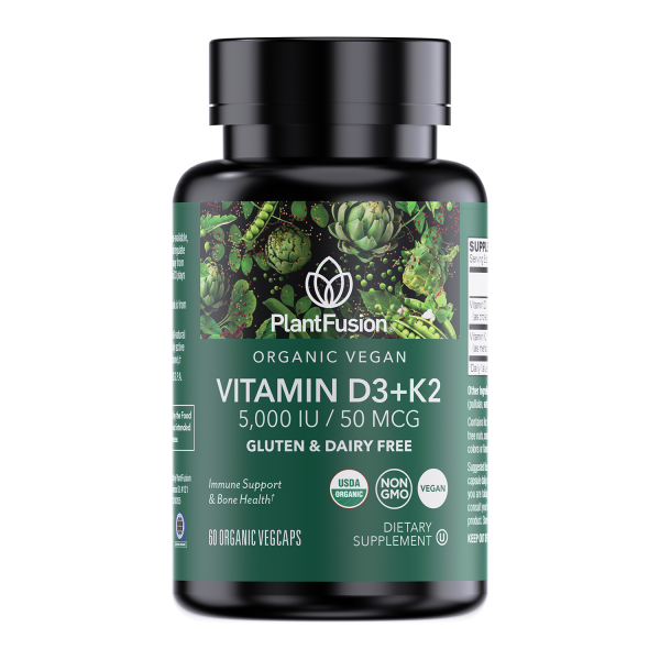 Organic Vegan Vitamin D3 + K2 on Sale