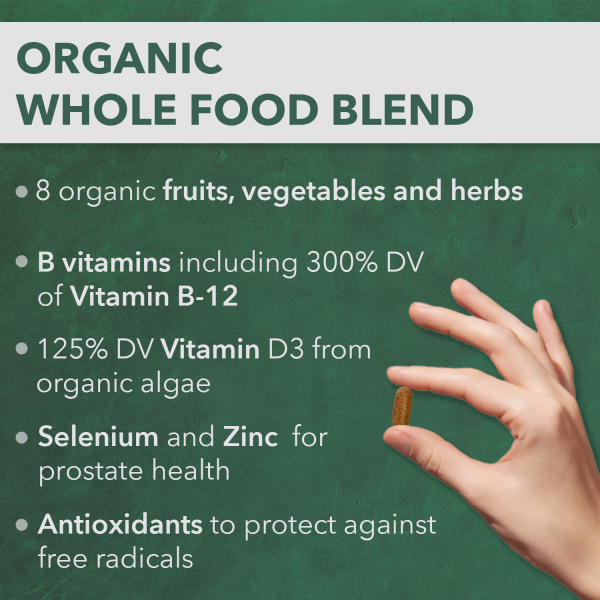 Organic Multivitamin for Men – Whole Food Blend Online now