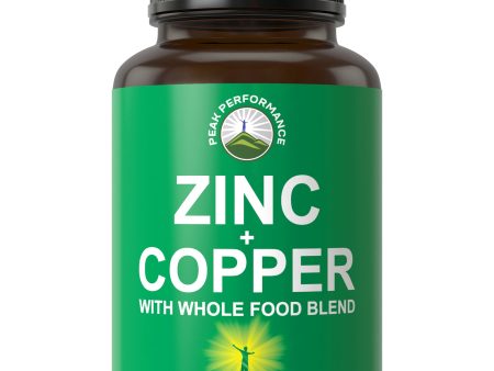 Zinc with Copper + Whole Food Blend of 25 Vegetables and Fruits Online Sale