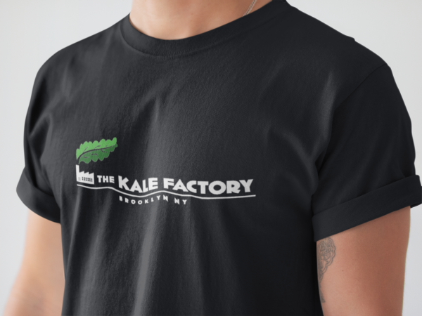 T-Shirt: Kale Factory Classic Logo Two Sided Sale