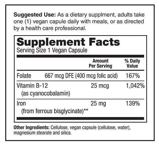 Vegan Plant-Based Iron Supply